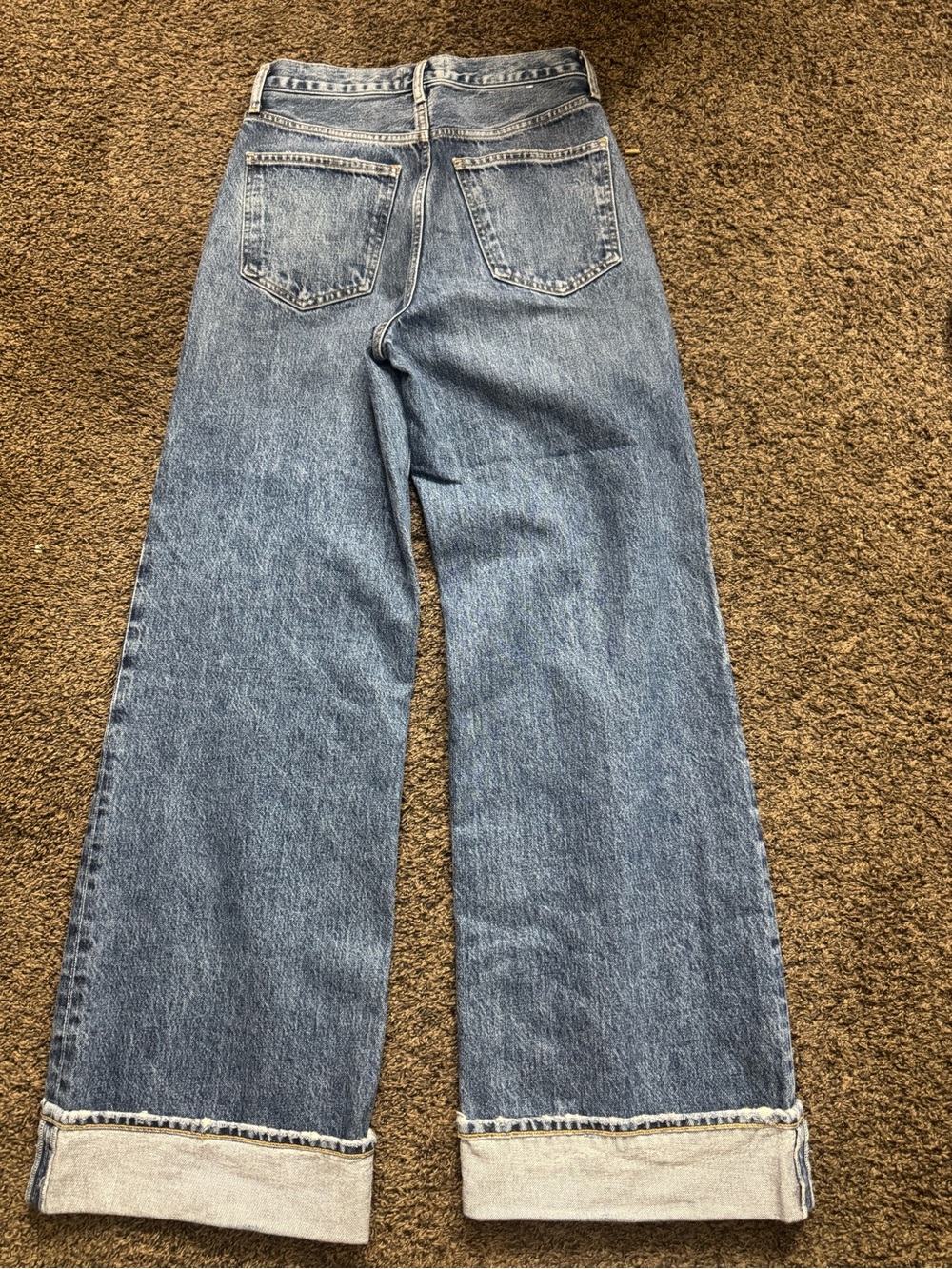 Agolde Wide-Leg High-Rise Jeans in the style Dame